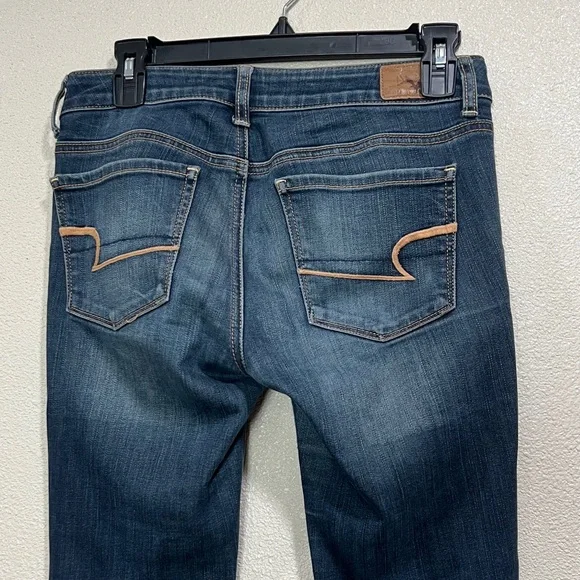 American Eagle Outfitters Women's Dark Indigo Skinny Jeans - Picture 4 of 6